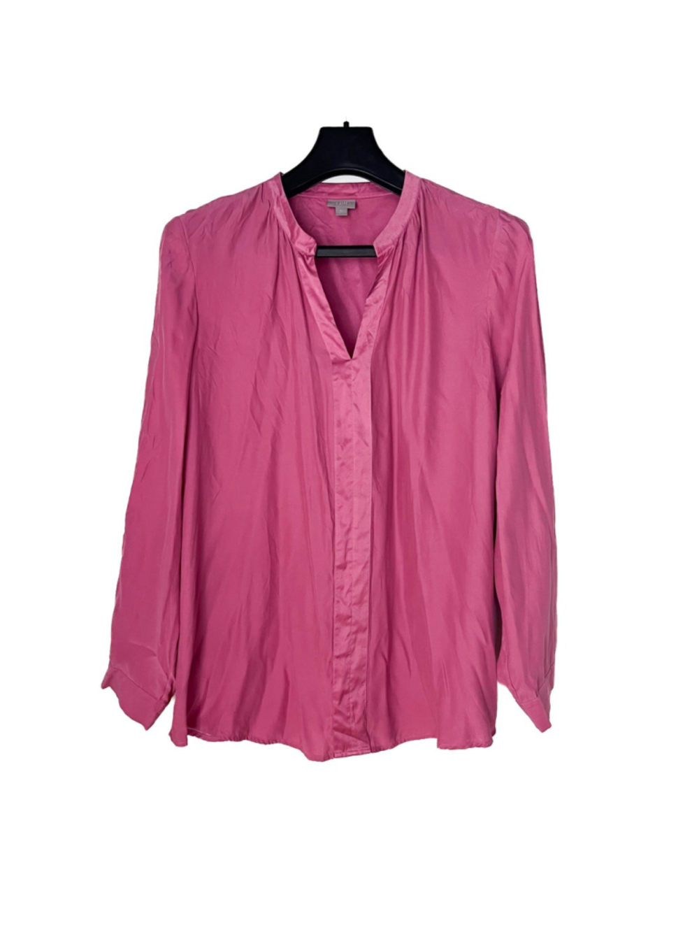J Jill Womens 100% Washable Silk Popover Tunic Top Size 2X Office Minimalist